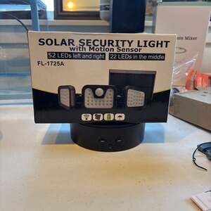 Solar Security Flood Light with Motion Sensor
